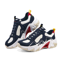 斯凯奇(Skechers)牛仔机甲鞋三代运动鞋896212/894209 女款-海军蓝色/红色/NVRD 37.5