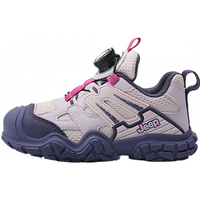 移动端、京东百亿补贴：吉普 儿童鞋子中大童春秋轻便软底跑步女童2024防滑户外运动鞋男童 粉紫色 33码 内长约21.2cm