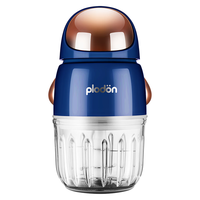 浦利顿(PLODON)婴儿辅食机多功能辅食料理机 棕+宇1 深蓝宇航员单杯 6叶刀头 防飞溅