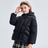 迪士尼（Disney）Disney/迪士尼女童羽绒服2025冬装洋气时髦儿童中大童拜年服 黑色 均码 160cm