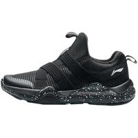 LI-NING 李宁 男童跑步鞋2023童鞋秋冬款秋季中大童一脚蹬青少年运动鞋