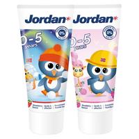 Jordan 进口防蛀防龋婴幼儿童牙膏 2段（6-12岁牙膏）羊驼+机器人 50g*2