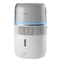 PHILIPS飞利浦无雾加湿器五重抑菌自然冷蒸发家用卧室静音小型大容量空气加湿器智能调节纳米云 抑菌轻音款