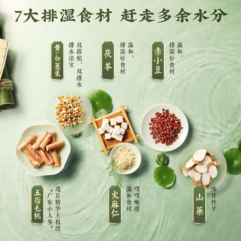 五谷磨房 湿旡踪薏米红豆茯苓芡实大麦五指毛桃代餐粉 湿无踪280g*2盒+赠四季缤纷袋282g*2（共1124g）