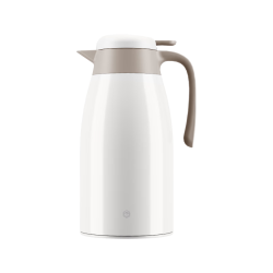 京东京造 茶壶 时光煮茶具闷茶烧水茶壶养生保温瓶 316不锈钢珍珠白1L