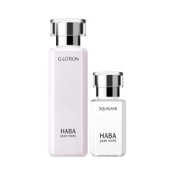 HABA 进口润泽柔肤水G露化妆水180ml+鲨烷精纯美容油组合