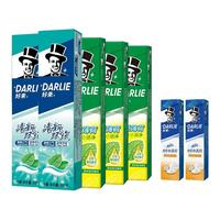 DARLIE 好来 原黑人白桃味茶倍健牙膏清新口气亮白护龈 2支（送2支牙刷，签到）