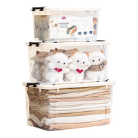 Citylong 禧天龙 收纳箱 59.8*43*35.8cm 2个 透明