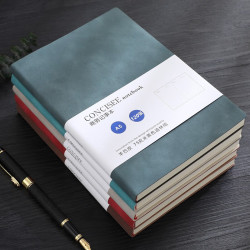 嘉然恒 羊巴皮面 笔记本 B6 海藻绿 单本