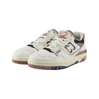 NEW BALANCE 板鞋男鞋女鞋24经典复古运动休闲篮球鞋小白鞋BB550系列 米白色/咖色 BB550VGC 44 (脚长28cm)
