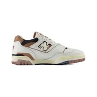 NEW BALANCE 板鞋男鞋女鞋24经典复古运动休闲篮球鞋小白鞋BB550系列 米白色/咖色 BB550VGC 38.5 (脚长24cm)