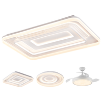  Lighting 雷士 NVC  浮光系列 吸顶灯套装 两室两厅搭风扇