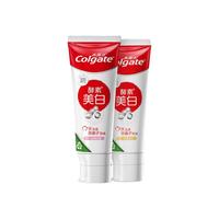 Colgate 高露洁 酵素美白牙膏套装 (沁爽白桃80g+淡雅桂花80g)