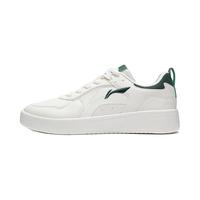 李宁(LI-NING)板鞋男女款穗岁23新品春季低帮舒适经典情侣款休闲鞋AGCT147 云雾白/云衫绿-3 41