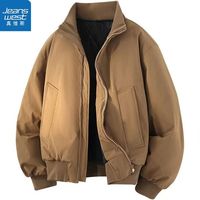 真维斯美式飞行棉服男款冬季加厚2025痞帅男装短款男士外套棉衣