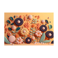 KAYE浴室地垫免洗卫浴吸水垫卫生间厕所门口防滑垫家用厨房入户门脚垫 GZN-3D幻境-盛世牡丹 40X60cm