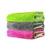 绿田双面小辫子收水毛巾擦车不掉毛洗车强力吸水抹布专业火龙果色