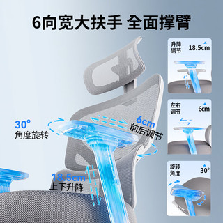 恒林逆袭者二代 人体工学椅办公椅电脑电竞椅子人工力学座椅学习椅 黑色
