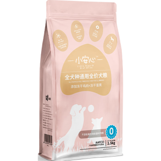 凡可奇 小安心冻干狗粮泰迪比熊金毛成犬幼犬粮 全犬种通用全价犬粮2.5kg