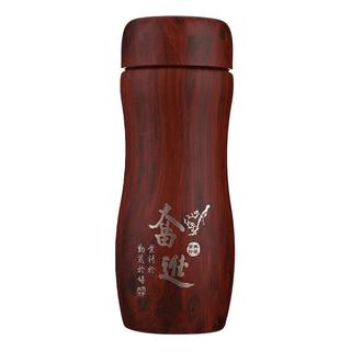 京品小米粒紫砂内胆泡茶杯保温水杯高档男女士款茶水分离杯纪念LOGO 红木纹彩盒装