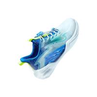 361°【风透3.0】童鞋男女童儿童网面透气跑鞋夏季中大童运动鞋 361度白/大地蓝色/湖青绿色 40码