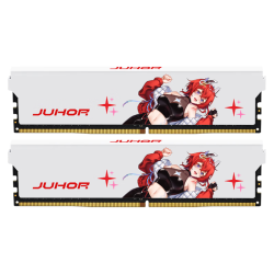 玖合 星舞系列 DDR4 3200MHz 台式机内存 马甲条 白色 32GB 16GBx2