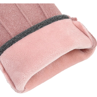 勋阳宇乐手套女秋冬季防风加绒保暖触屏防水防寒户外电动车骑行用防滑 女士红色均码-1双