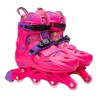 乐秀轮滑鞋儿童溜冰鞋旱冰鞋男女可调节滑轮冰鞋中小学轮滑课必备 蓝L