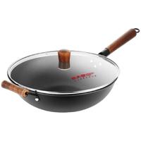 炊大皇（COOKER KING）韵味不锈精铁炒锅锅34CM老式精铁锅家用燃气灶电磁炉通用KA60600