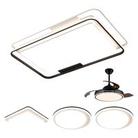 雷士(NVC) led吸顶灯高显客厅大灯北欧卧室房间灯具套餐大厅灯餐厅灯饰全屋 力荐【3室2厅】客厅+吊扇+卧室*3