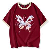 JEANSWEST CLUB 撞色 女士短袖T恤