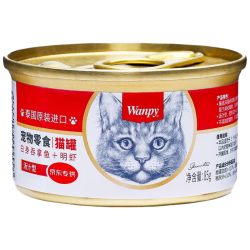 顽皮 吞拿鱼明虾猫罐头 85g