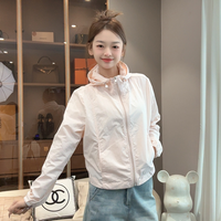 2025早秋时尚短款轻薄连帽外套遮阳透气防晒服外套小个子百搭