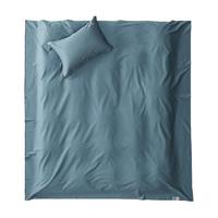 无印良品 100S长绒棉床单单件纯棉全棉贡缎单双人加厚款被单三件套