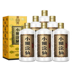 小糊涂仙 纯粮食酿造 浓香型白酒  整箱装 52%vol 500mL