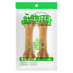 憨憨乐园 狗狗磨牙棒宠物狗咬胶狗零食泰迪金毛成犬幼犬磨牙骨头 2根装5寸咬胶