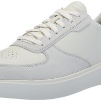 Cole Haan 歌涵 男士休闲皮革运动鞋低帮平底百搭轻便透气板鞋 象牙白/银桦木/象牙白 8.5