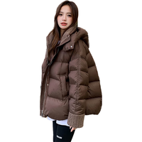 欧迪惠（Oudihui）2025年冬季新款棉服女加厚面包服羽棉袄绒服女棉衣羊羔毛拼接外套