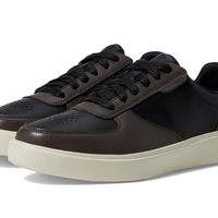 Cole Haan 歌涵 男士休闲皮革运动鞋低帮平底百搭轻便透气板鞋 黑色/路面/象牙白 7