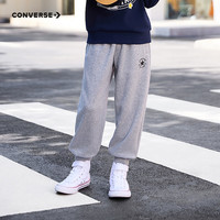 Converse匡威童装男童长裤2025冬季中大童儿童保暖休闲运动裤加绒卫裤 岩岭灰 150 /63 【身高140-152cm】