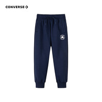 Converse匡威童装男童长裤2025冬季中大童儿童保暖休闲运动裤加绒卫裤 藏青蓝 150 /63 【身高140-152cm】