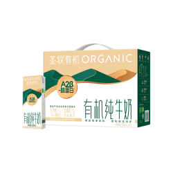 圣牧 好消化易吸收 纯牛奶  箱装 200mL 12盒