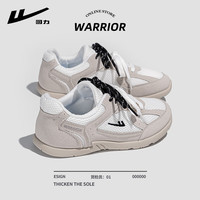 WARRIOR/回力 透气舒适 女士运动鞋 灰白 36
