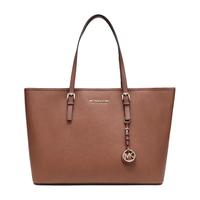 MICHAEL KORS 迈克·科尔斯 MK 托特包 棕色牛皮女士Jet Set Travel系列中号手提包 30T5GTVT2L LUGGAGE