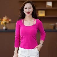 远阳瑜伽 2025秋 套头长袖带胸垫女款瑜伽舞蹈运动休闲T恤