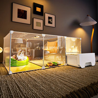 蔻丝 猫笼子家用室内猫窝小猫厕所一体猫咪笼子一室一厅一卫猫窝猫别墅