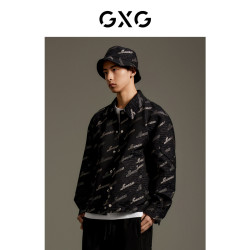 GXG 男装 满身提花夹克外套 品GEX12112533 黑色 165/S