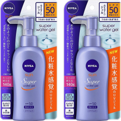 妮维雅 防晒霜2支SPF50面部隔离防晒乳啫喱大瓶身体