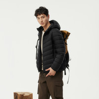 坦博尔羽绒服女短款2025秋鸭绒轻薄连帽时尚百搭舒适便携外套 160/84A