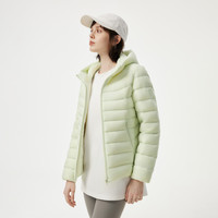 坦博尔羽绒服女短款2025秋鸭绒轻薄连帽时尚百搭舒适便携外套 165/88A